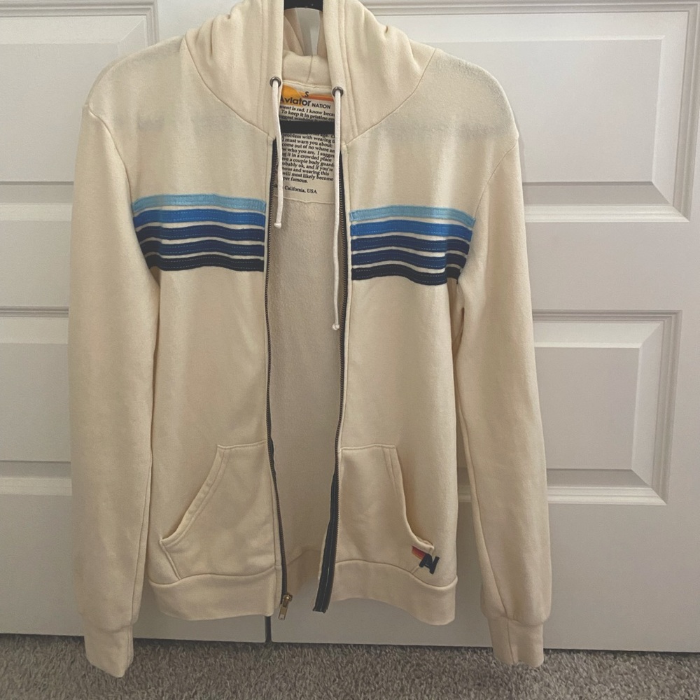 Aviator nation zip up jacket size small- perfect condition